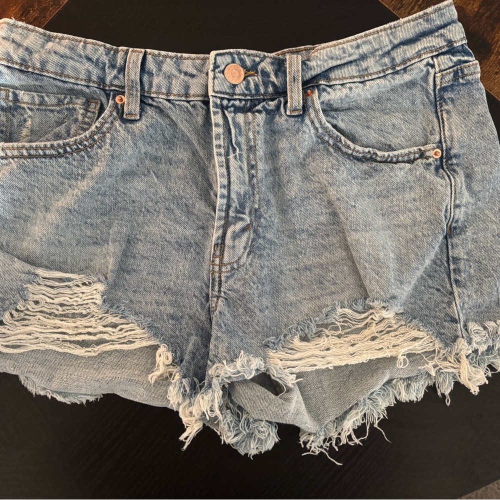 Denim Distressed Women Shorts